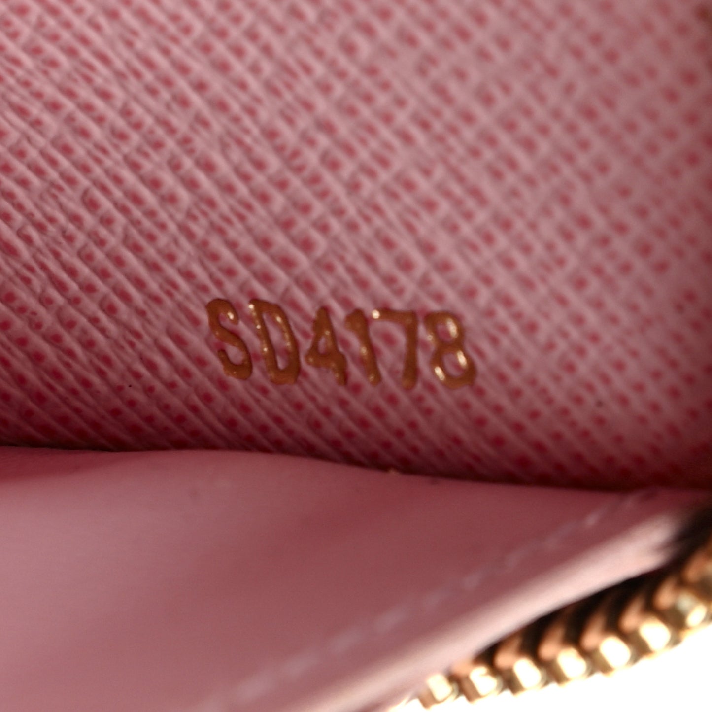 Monogram Clemence Wallet Rose Ballerine