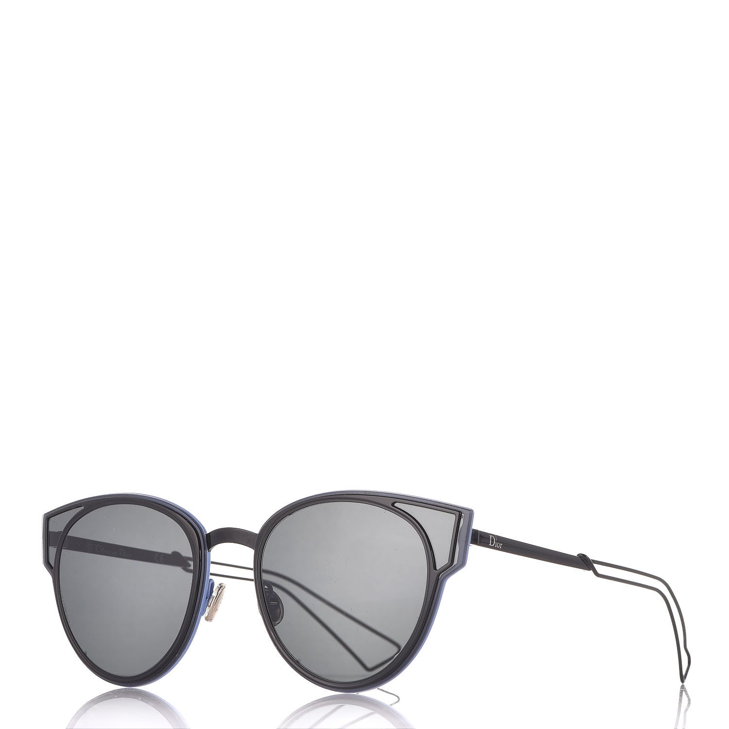 Christian Dior Sculpt Cat Eye Sunglasses Black 1 of 9