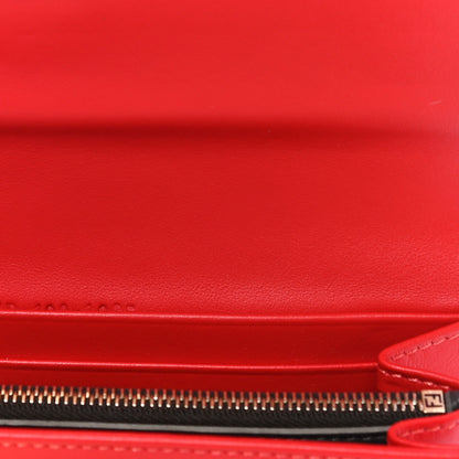 Fendi Shiny Alligator Vitello Century Lucido Peekaboo Continental Wallet Pomodoro 11 of 13
