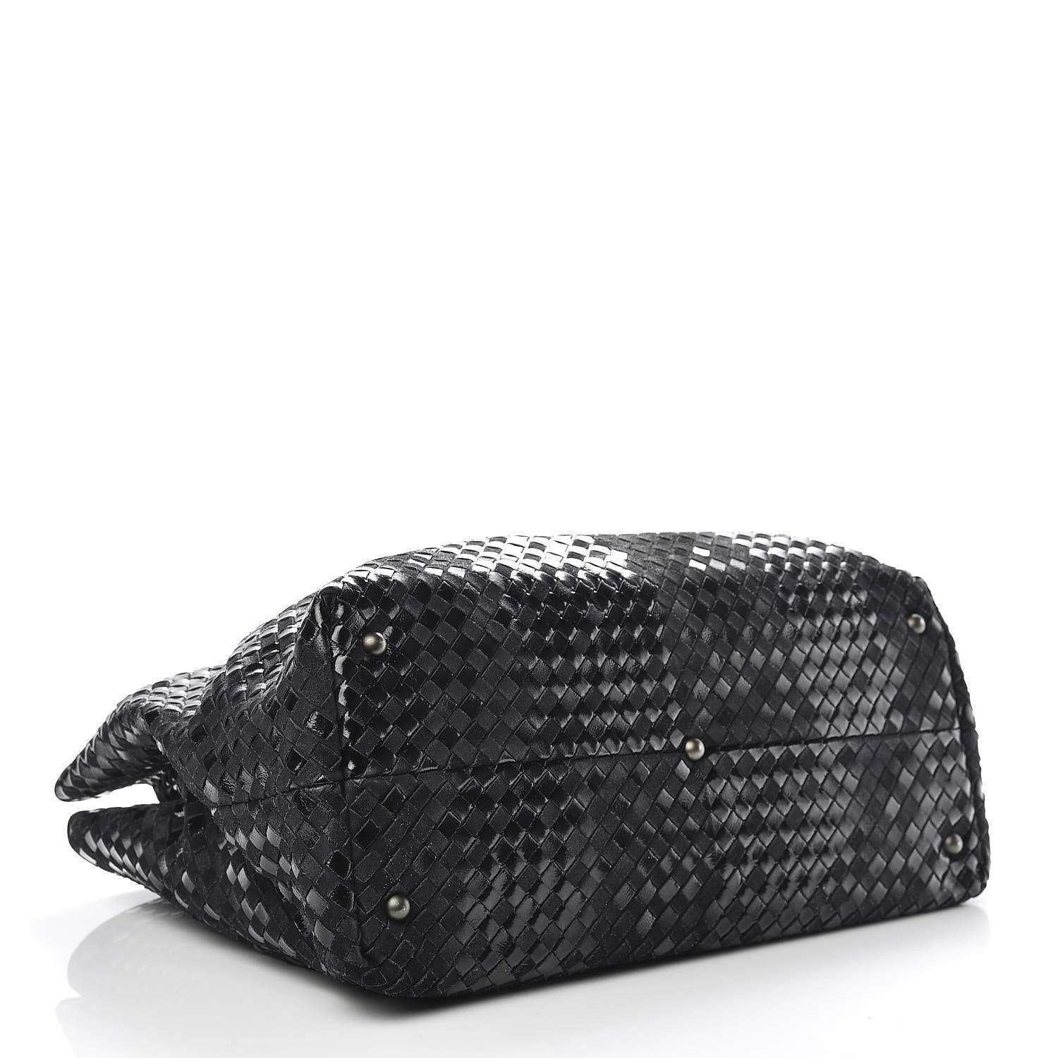 Bottega Veneta Intrecciato Rugiada Vintaga Shopper Black 4 of 12