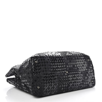 Bottega Veneta Intrecciato Rugiada Vintaga Shopper Black 4 of 12