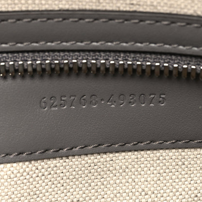 Gucci Calfskin GG Tennis Embossed Duffle Bag Grey 6 of 12