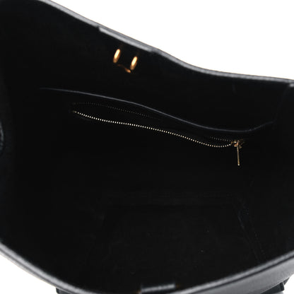 Celine Soft Grained Calfskin Small Sangle Bucket Bag Black 4 of 4