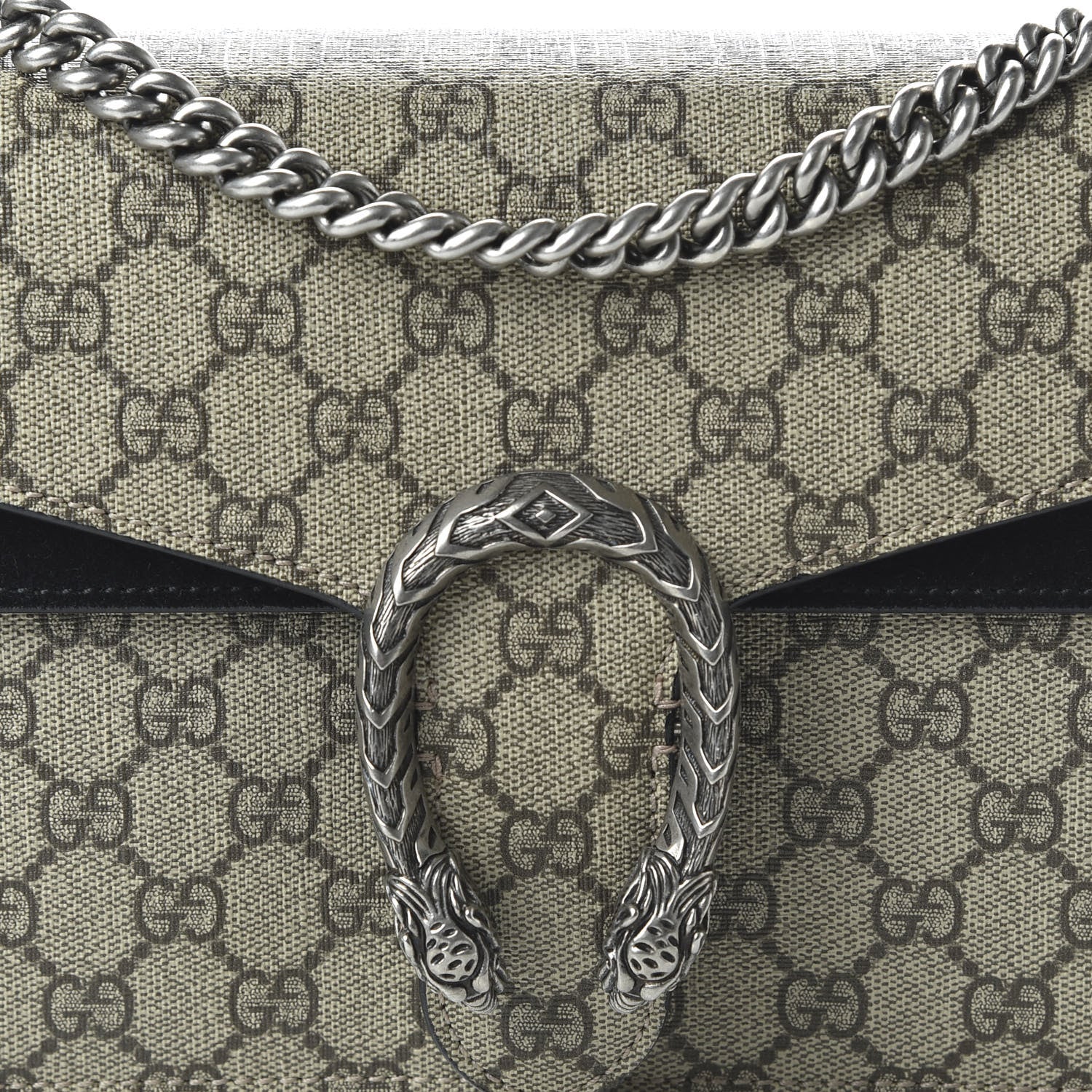 Gucci GG Supreme Monogram Small Dionysus Shoulder Bag Black 10 of 10