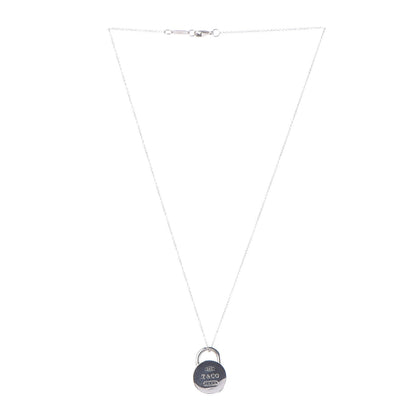 Tiffany Sterling Silver 1837 Circle Lock Necklace 3 of 5