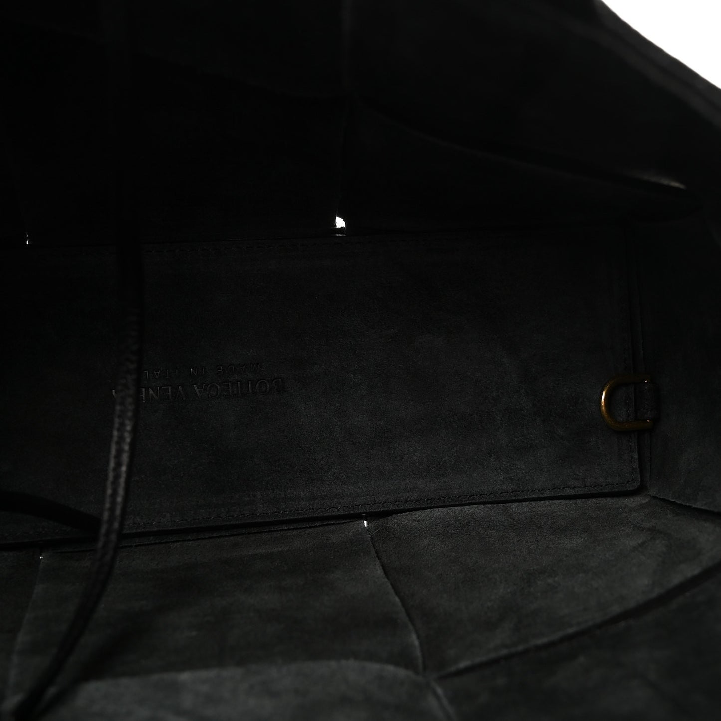 Nappa Maxi Intrecciato Arco Tote Black