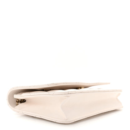 Chanel Caviar Quilted Wallet On Chain WOC White 4 of 14