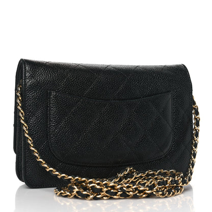 Chanel Caviar Quilted Wallet On Chain WOC Black 3 of 9