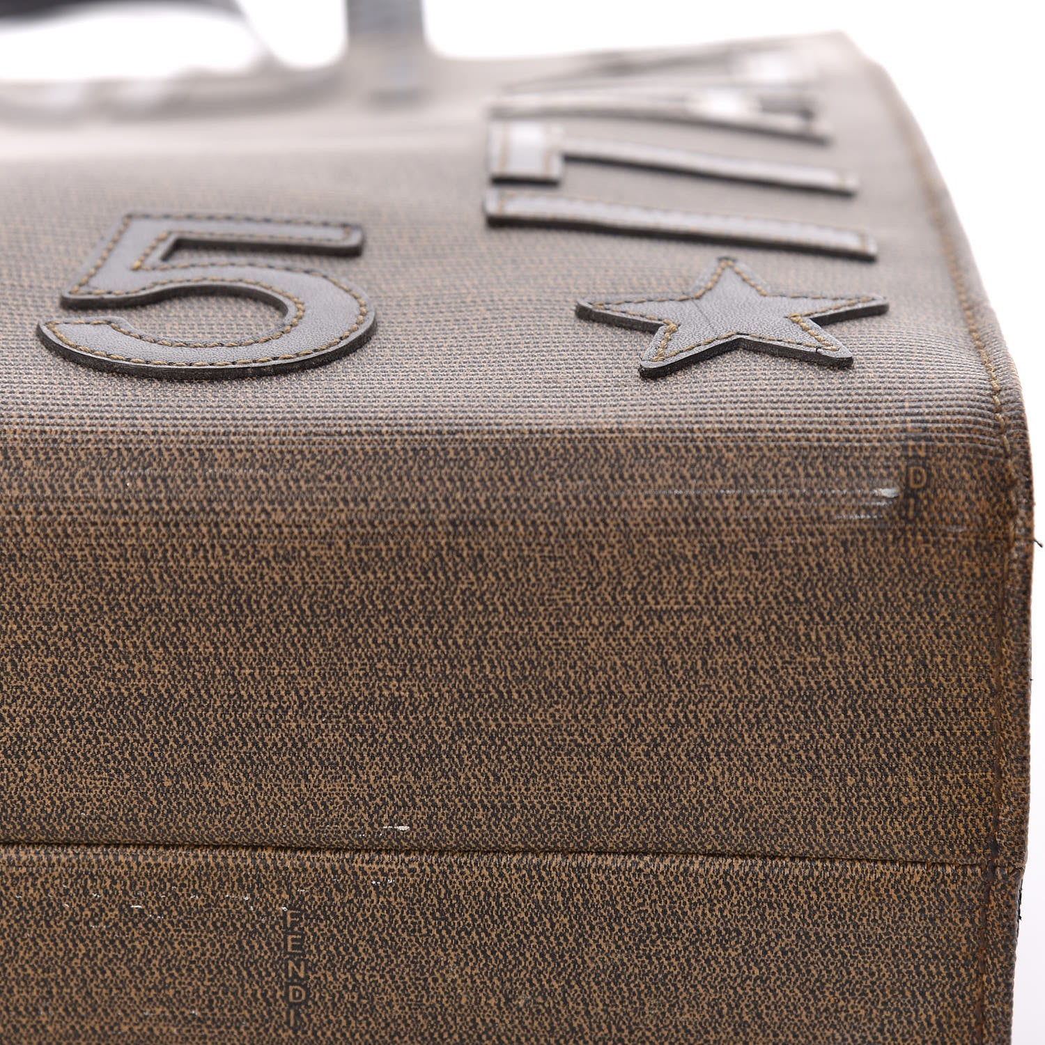 Fendi Canvas Roma 1925 Tote Tobacco 10 of 19