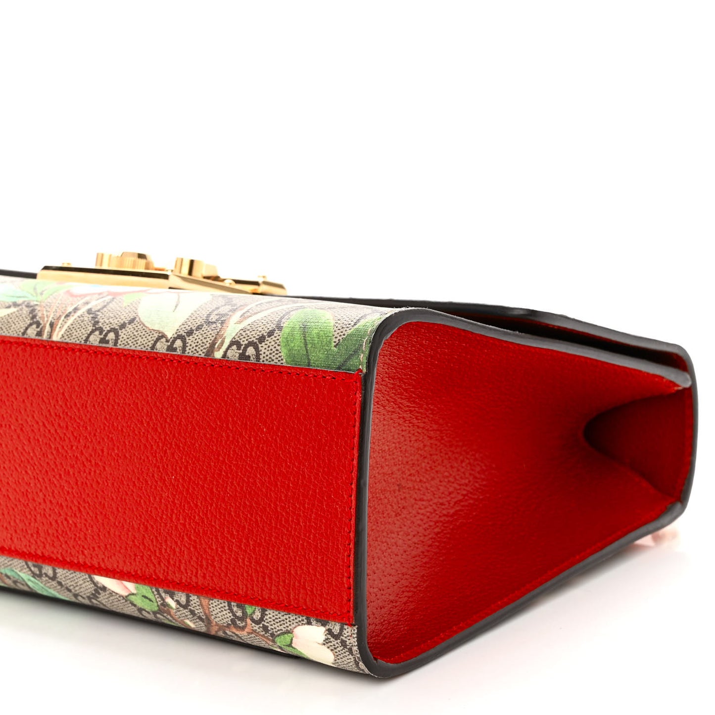 GG Supreme Monogram Tian Medium Padlock Shoulder Bag Beige Multicolor New Acero