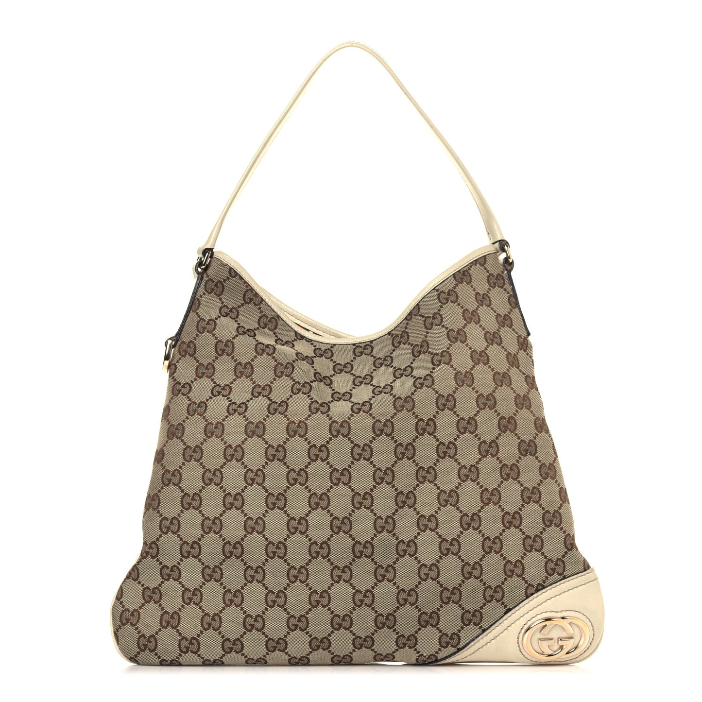 Monogram Medium New Britt Hobo Off White