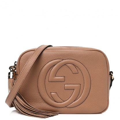 Gucci Pebbled Calfskin Small Soho Disco Bag Camelia 1 of 4