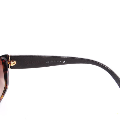 Chanel Leather Quilted CC Sunglasses 5201-Q Havana 3 of 5