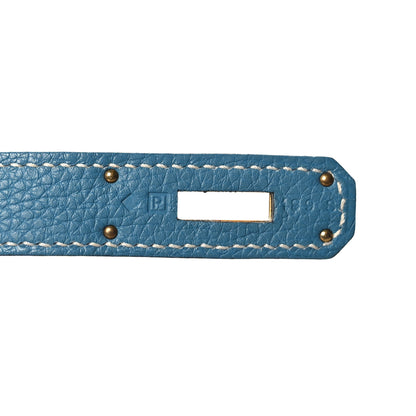 Hermes Togo Kelly Retourne 35 Blue Jean 7 of 10