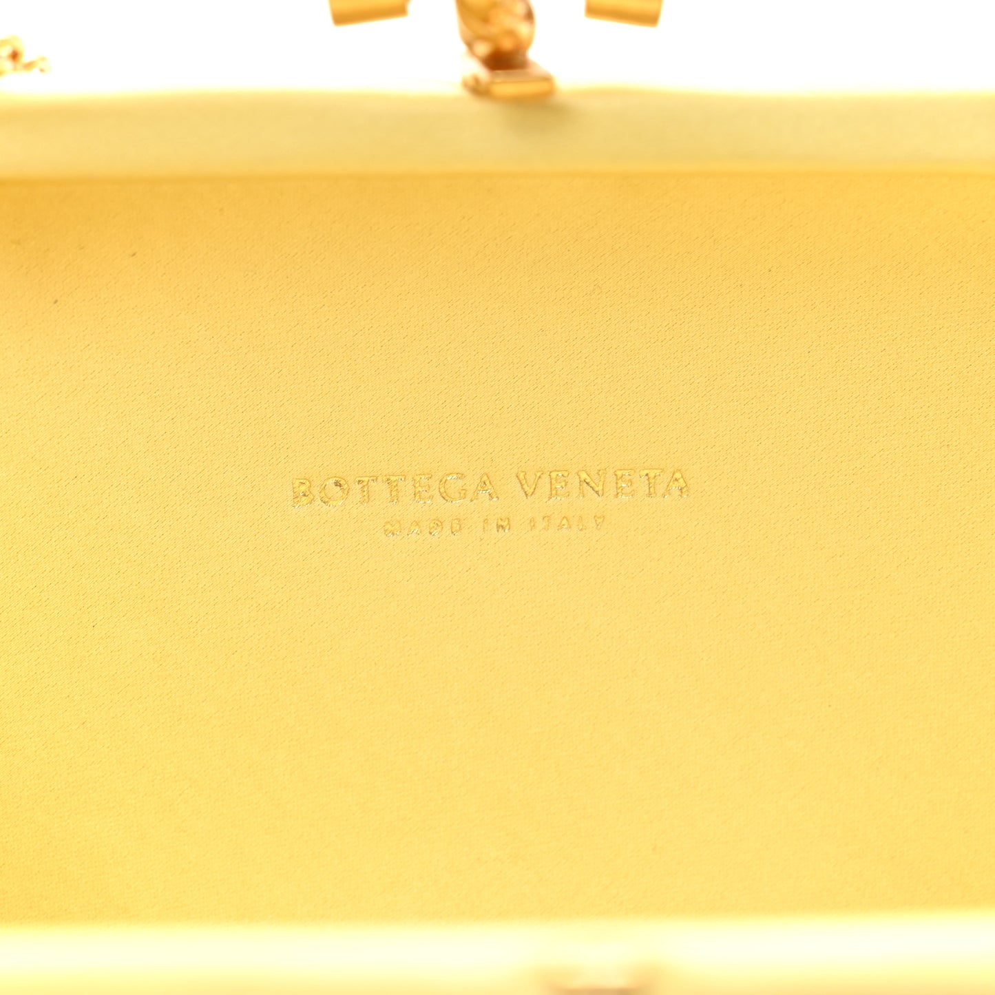 Satin Ayers Intrecciato Chain Knot Clutch Duchesse