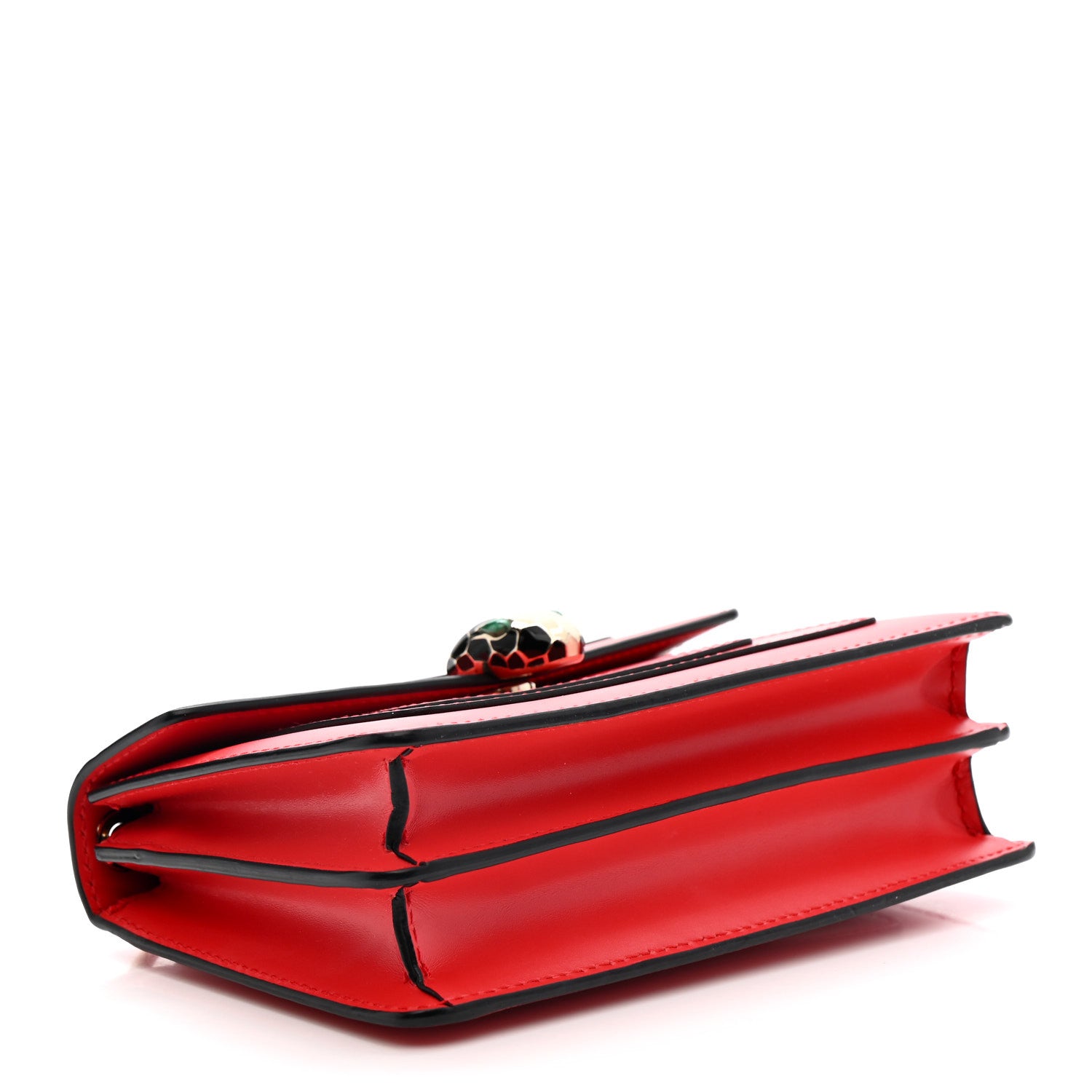 Bulgari Calfskin Serpenti Forever Crossbody Bag Red 4 of 12