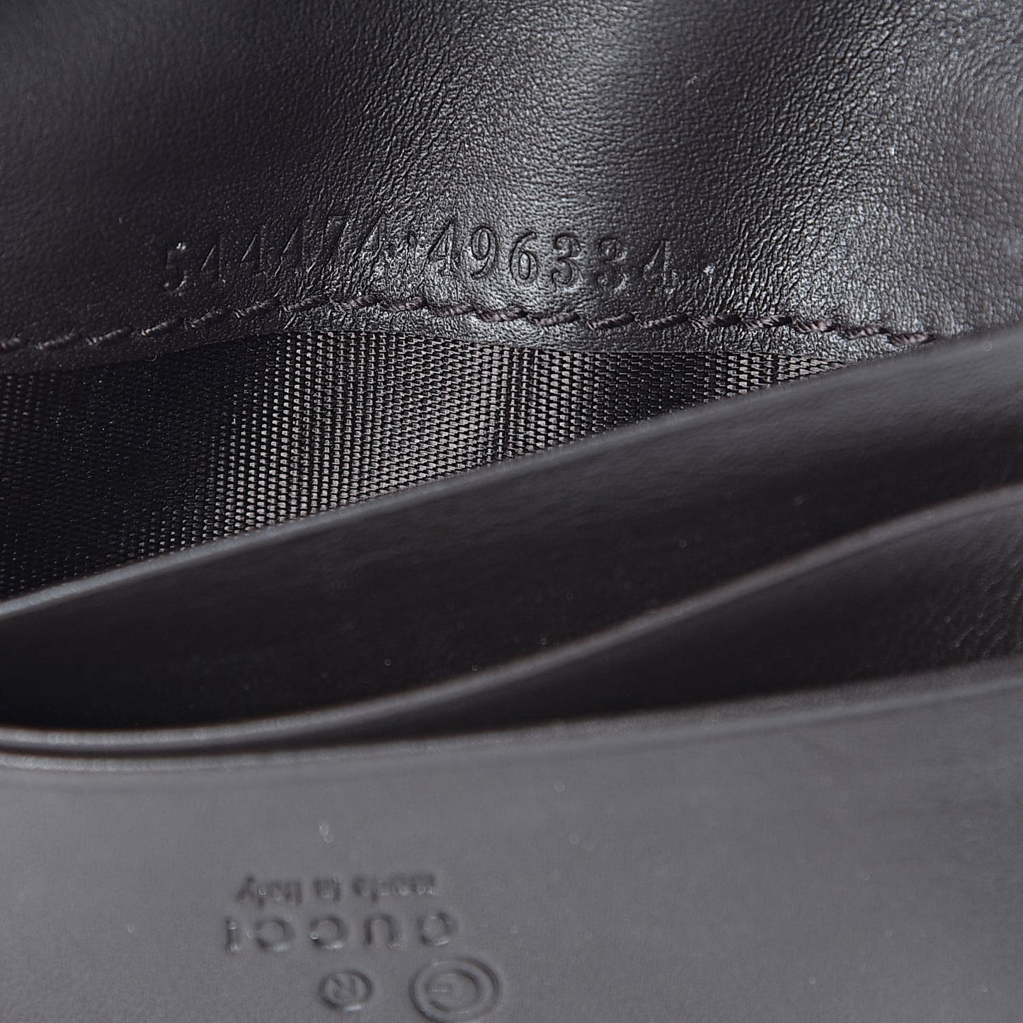 Microguccissima Card Case Wallet Black