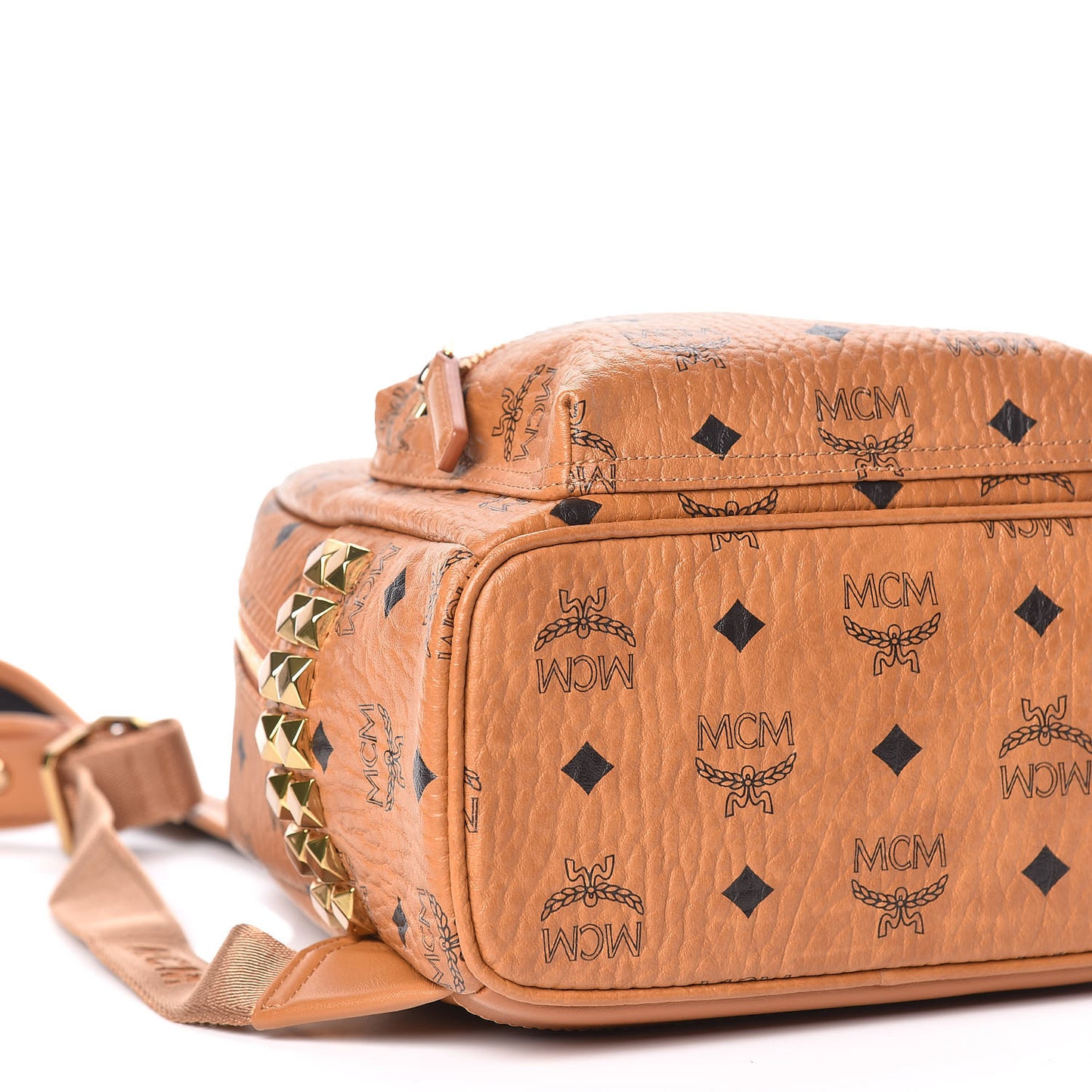 Visetos Side Stud Mini Stark Backpack Cognac