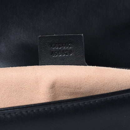 Gucci Calfskin Matelasse Small GG Marmont Shoulder Bag Black 7 of 10