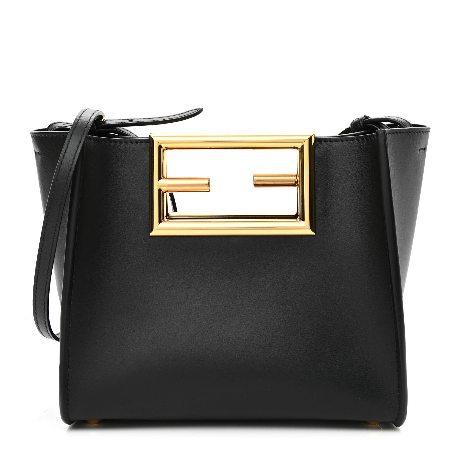 Fendi Vitello King Small Fendi Way Tote Black 1 of 11