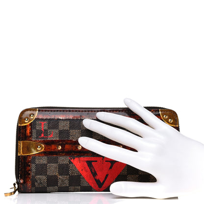 Louis Vuitton Transformed Damier Ebene Time Trunk Zippy Wallet 2 of 10