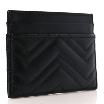 Gucci Calfskin Matelasse GG Marmont Card Holder Black 3 of 6