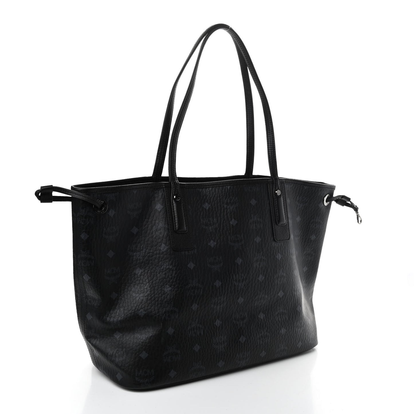 Visetos Medium Liz Reversible Shopper Tote Black