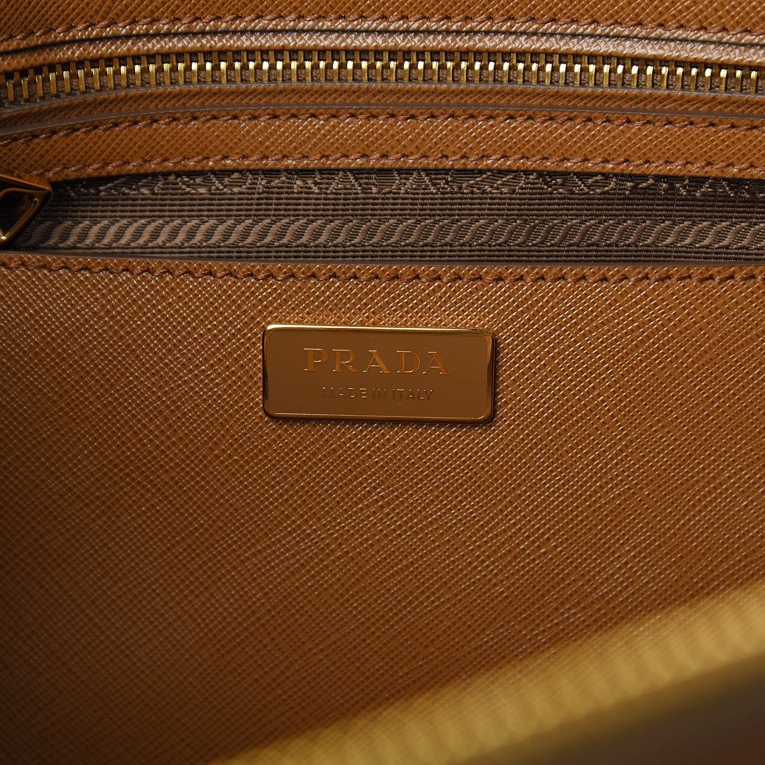 Prada Saffiano Large Galleria Double Zip Tote Cannella 5 of 12