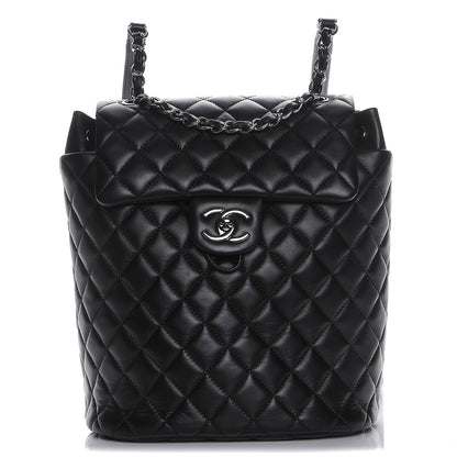Chanel Lambskin Quilted Small Urban Spirit Backpack Black 1 of 7
