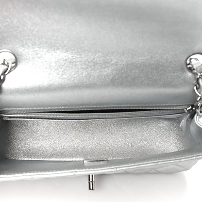 Chanel Metallic Lambskin Quilted Mini Rectangular Flap Silver 5 of 10