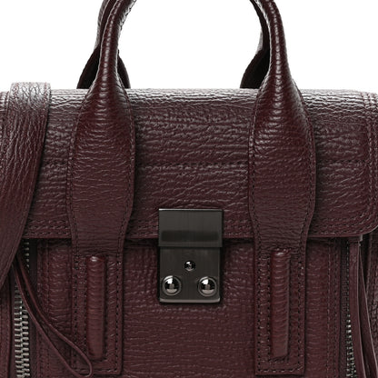 3.1 Phillip Lim Textured Calfskin Mini Pashli Satchel Black Cherry 9 of 11
