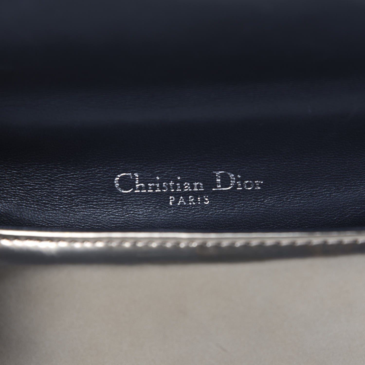 Christian Dior Metallic Patent Micro-Cannage Mini Diorama Flap Bag Gold 10 of 11