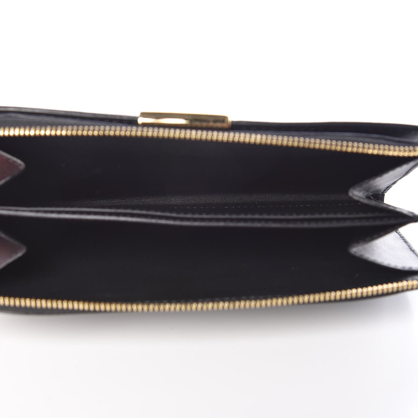Signature Grain Calfskin Wallet Black