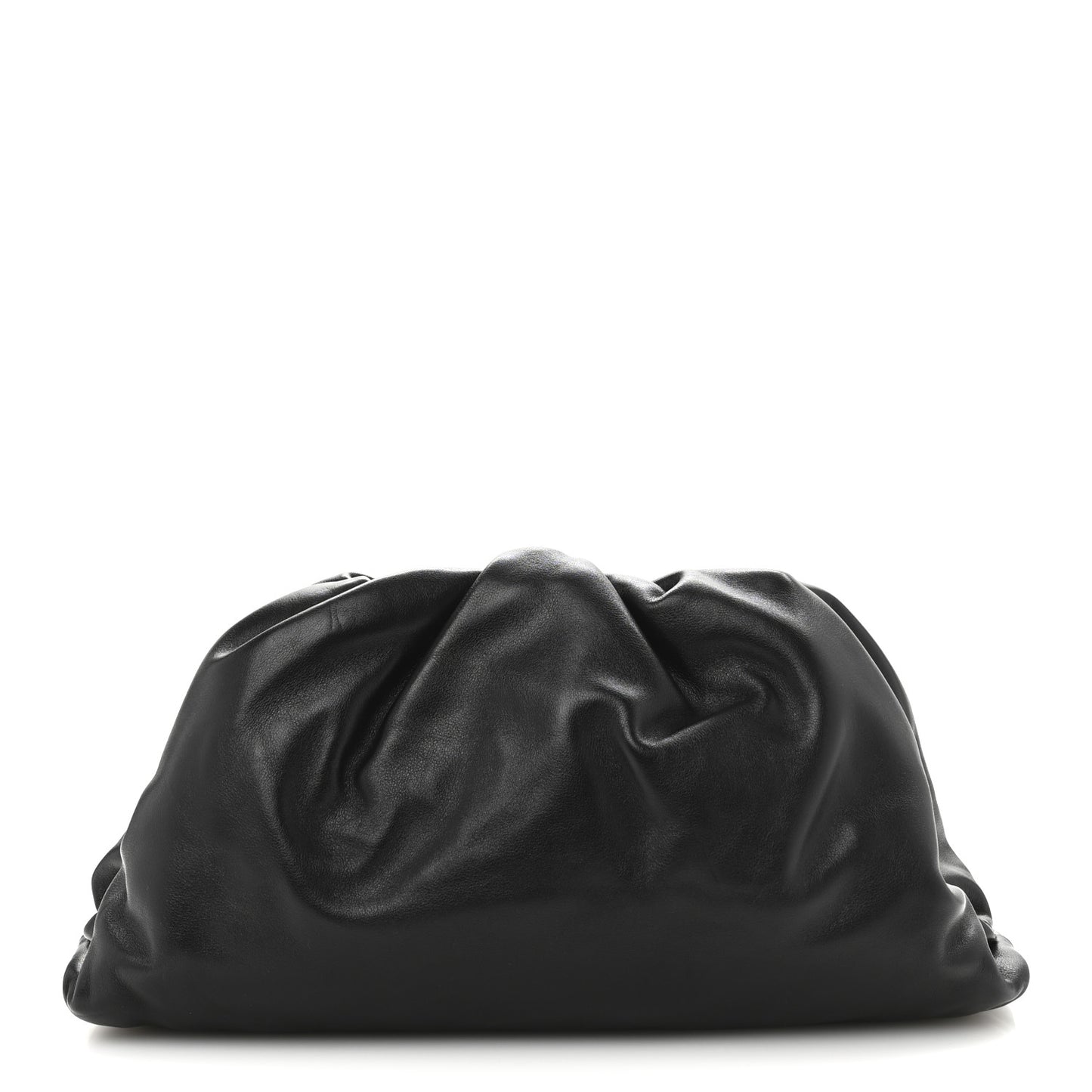 Smooth Butter Calf The Pouch Oversized Clutch Black