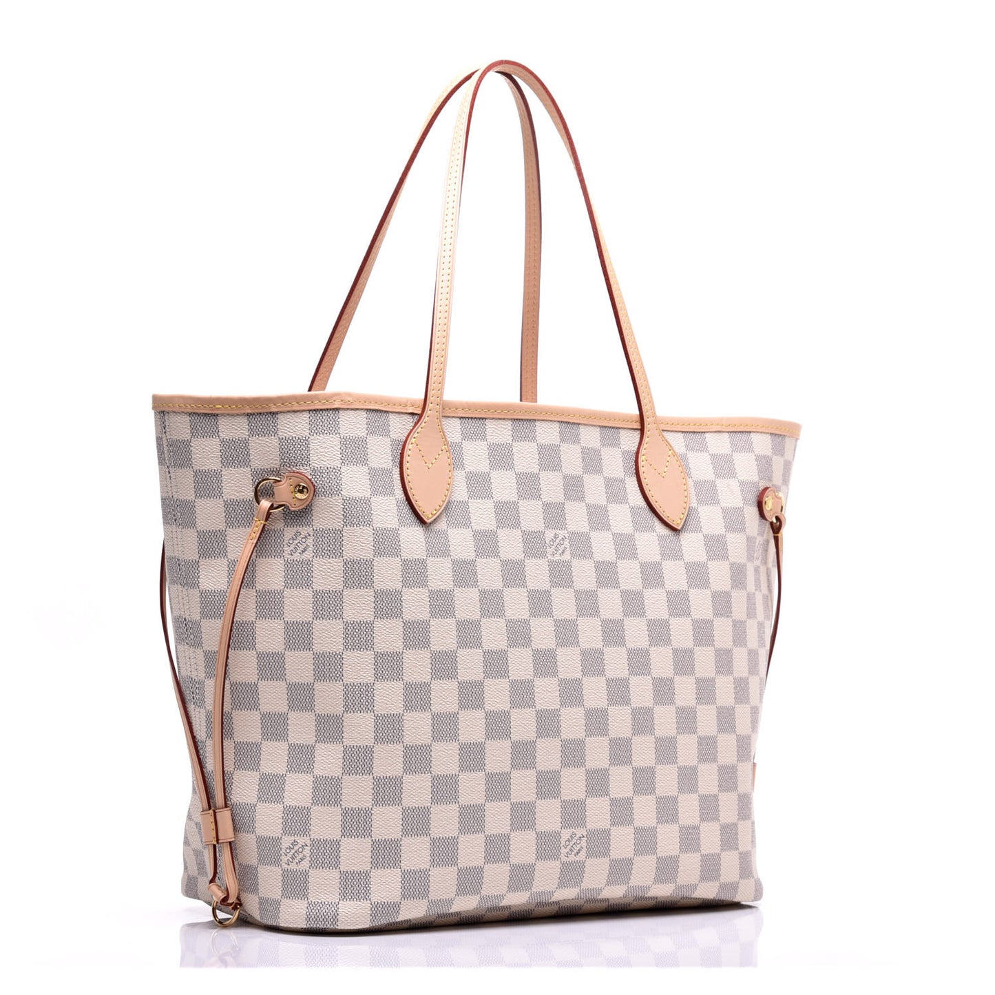 Damier Azur Neo Neverfull MM Rose Ballerine