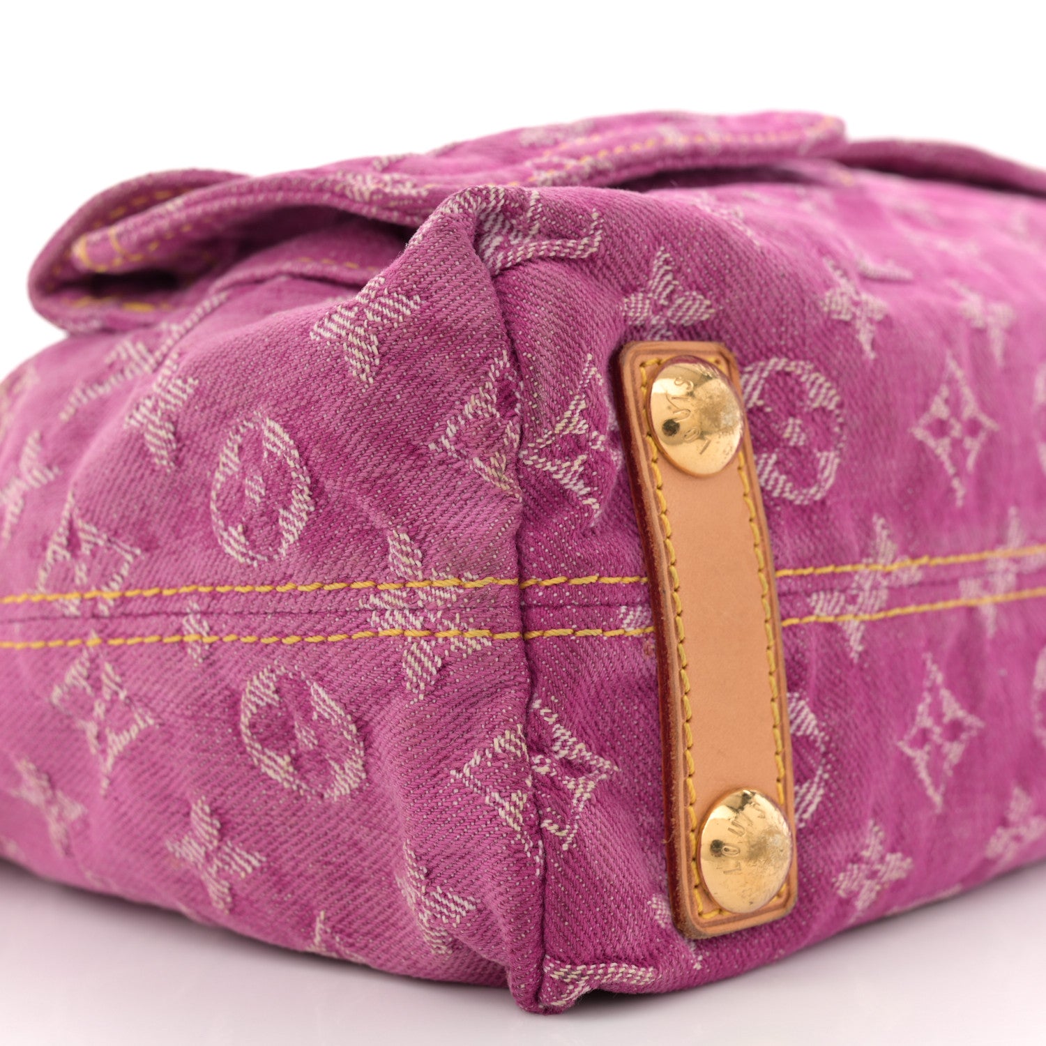 Louis Vuitton Denim Baggy PM Fuchsia 8 of 11