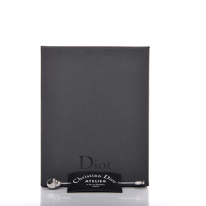 Christian Dior Lambskin Atelier Skull Brooch Silver 6 of 8