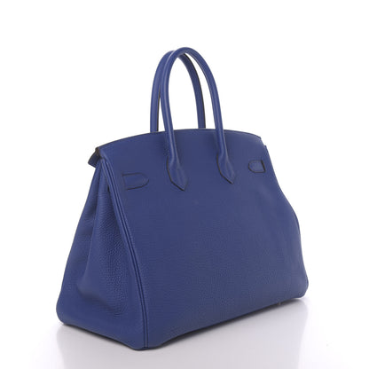 Hermes Togo Birkin 35 Bleu Electrique 3 of 11
