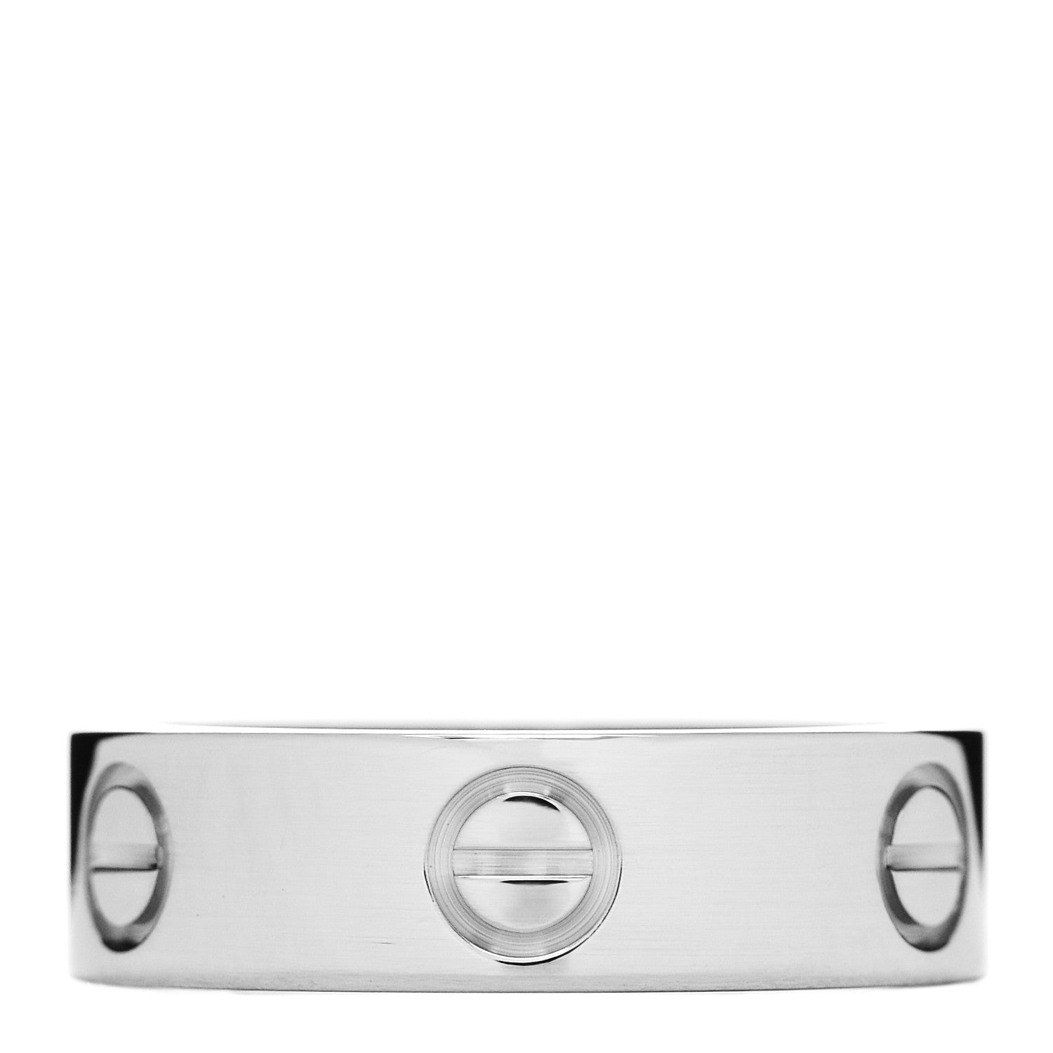 Cartier 18K White Gold 5.5mm LOVE Ring 53 6.25 3 of 4