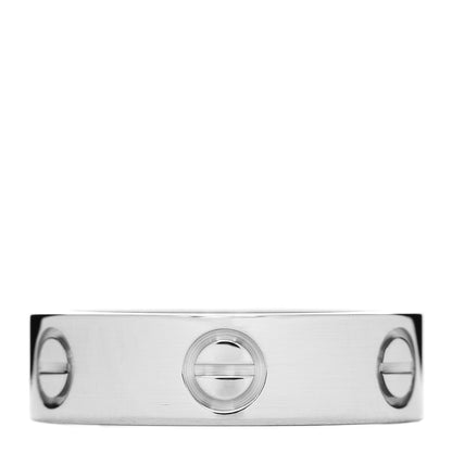 Cartier 18K White Gold 5.5mm LOVE Ring 53 6.25 3 of 4