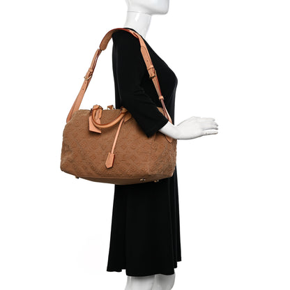 Louis Vuitton Denim Monogram Stone Speedy Bandouliere 35 Caramel 2 of 16
