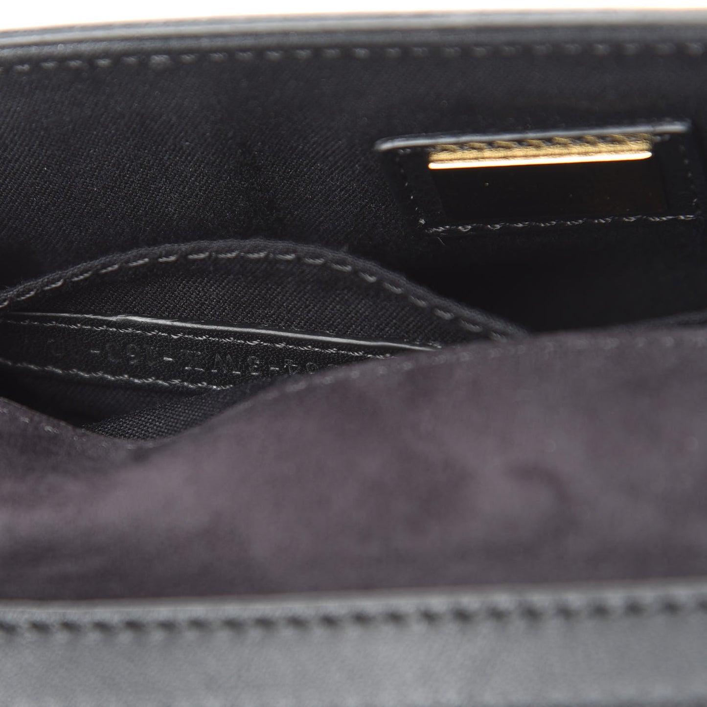 Vitello Dolce Mini 3Baguette Shoulder Bag Black