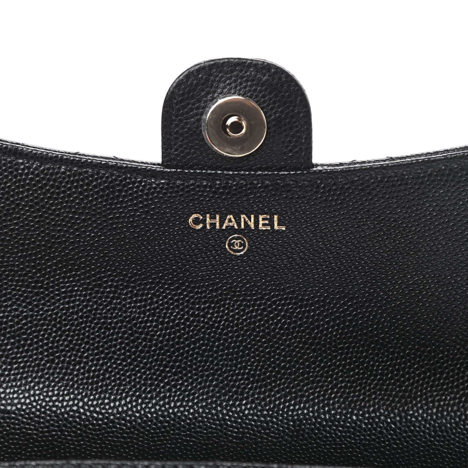 Chanel Caviar Quilted Flap Phone Holder With Chain Black 7 of 13
