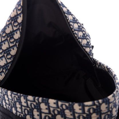 Christian Dior Oblique Diortravel Backpack Blue 4 of 9