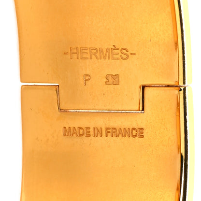 Hermes Enamel Wide Clic Clac H Bracelet GM Black 4 of 4