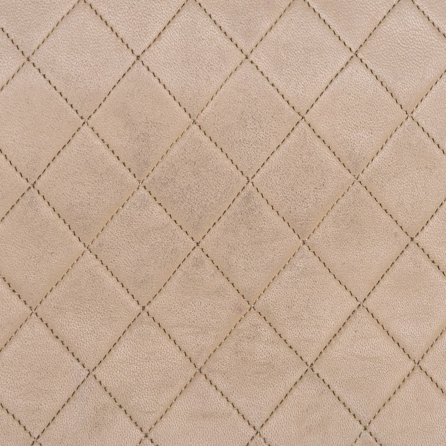 Lambskin Quilted Tassel Chain Bag Beige