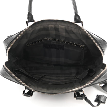 Burberry Textured Calfskin Briefcase Black 4 of 11