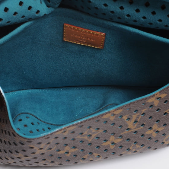 Louis Vuitton Monogram SC Flore Saumur Teal 6 of 7