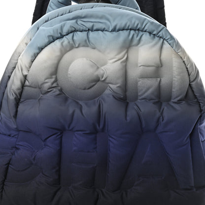 Chanel Nylon Embossed Small Doudoune Backpack Black Blue White 8 of 10