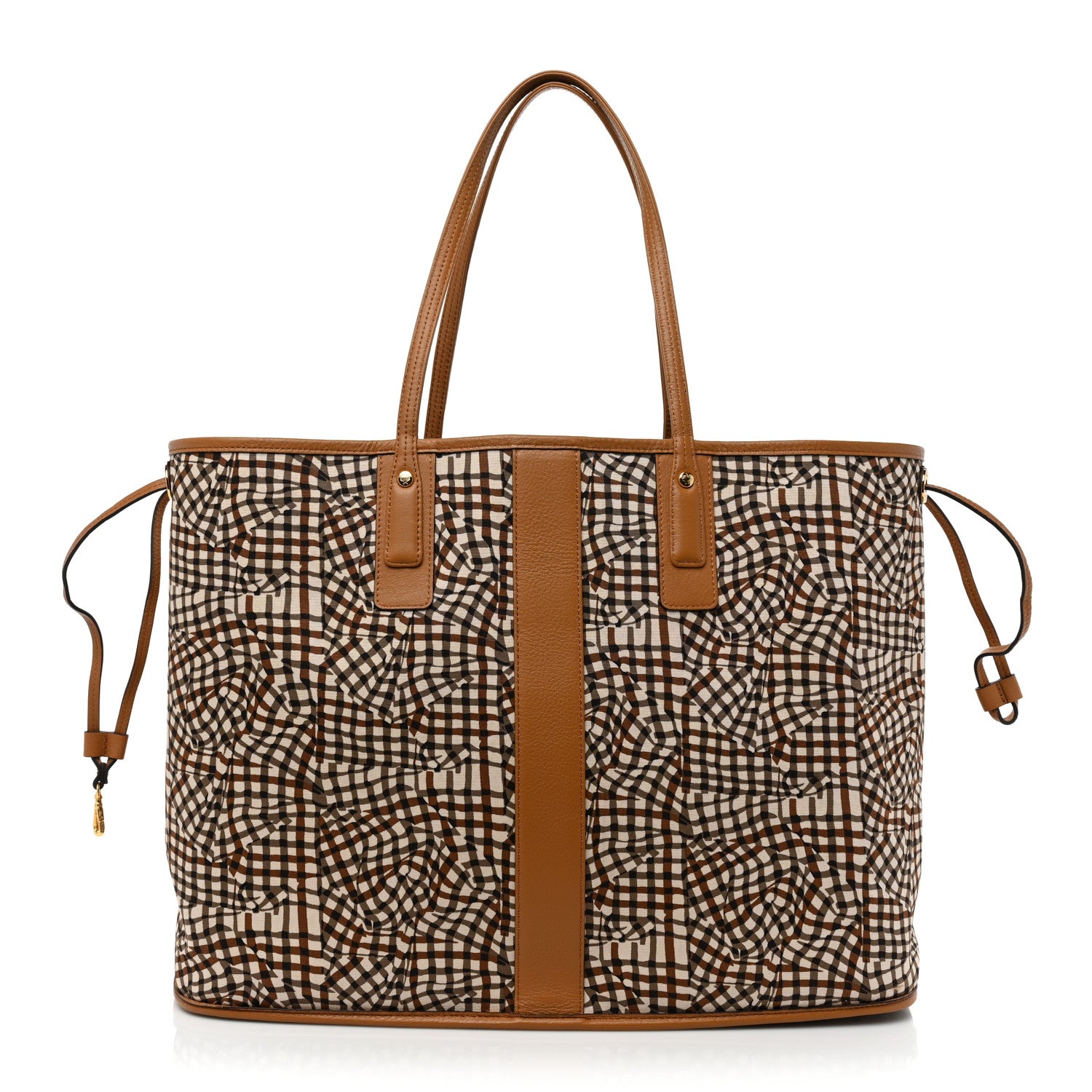 MCM Visetos Large Liz Reversible Shopper Tote Cognac 4 of 12